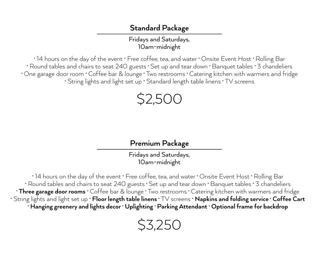 WEEKEND EVENTS The Cadillac Room